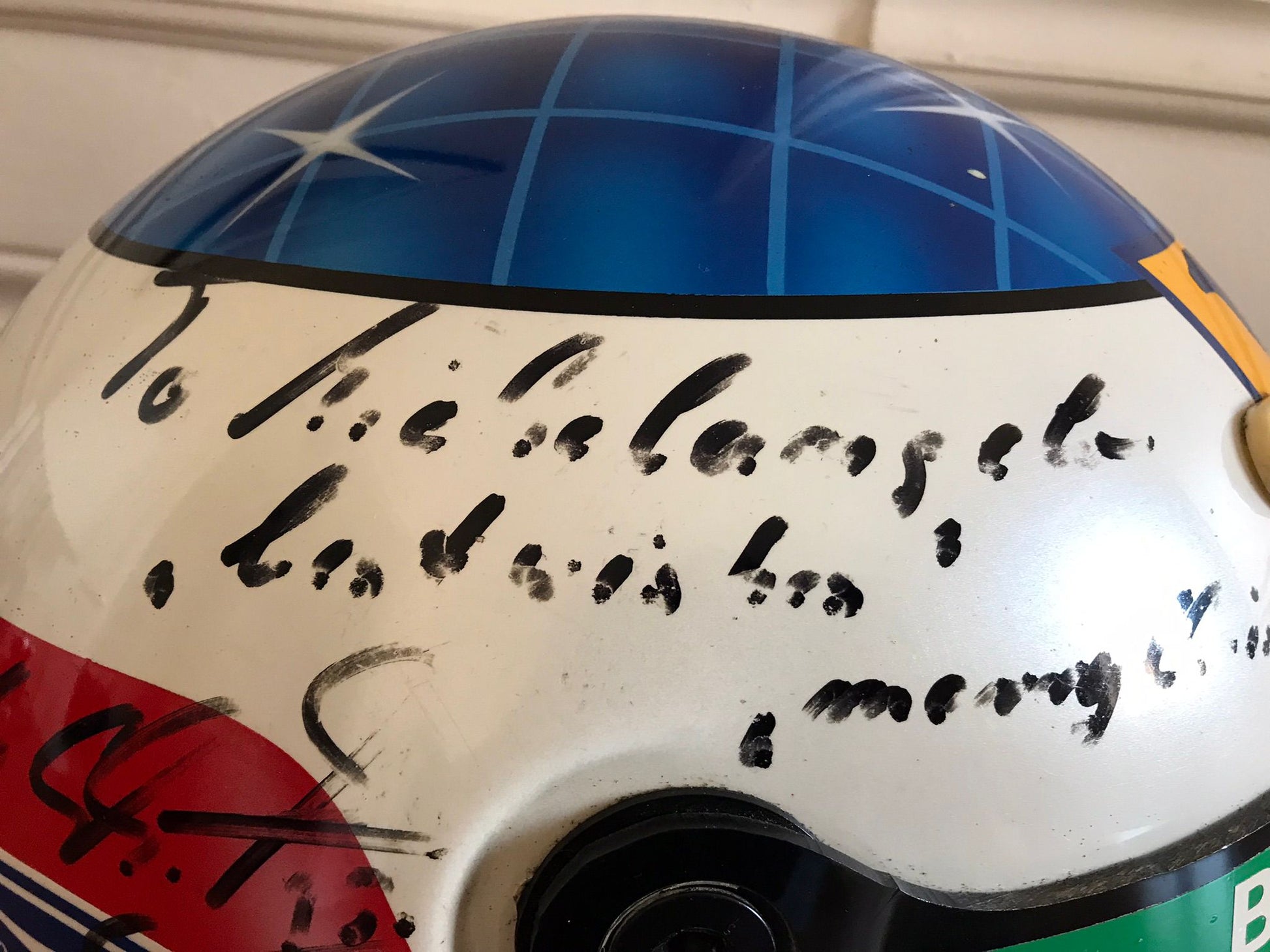 Original Michael Schumacher's 1993 Signed Bell Helmet - TheArsenale