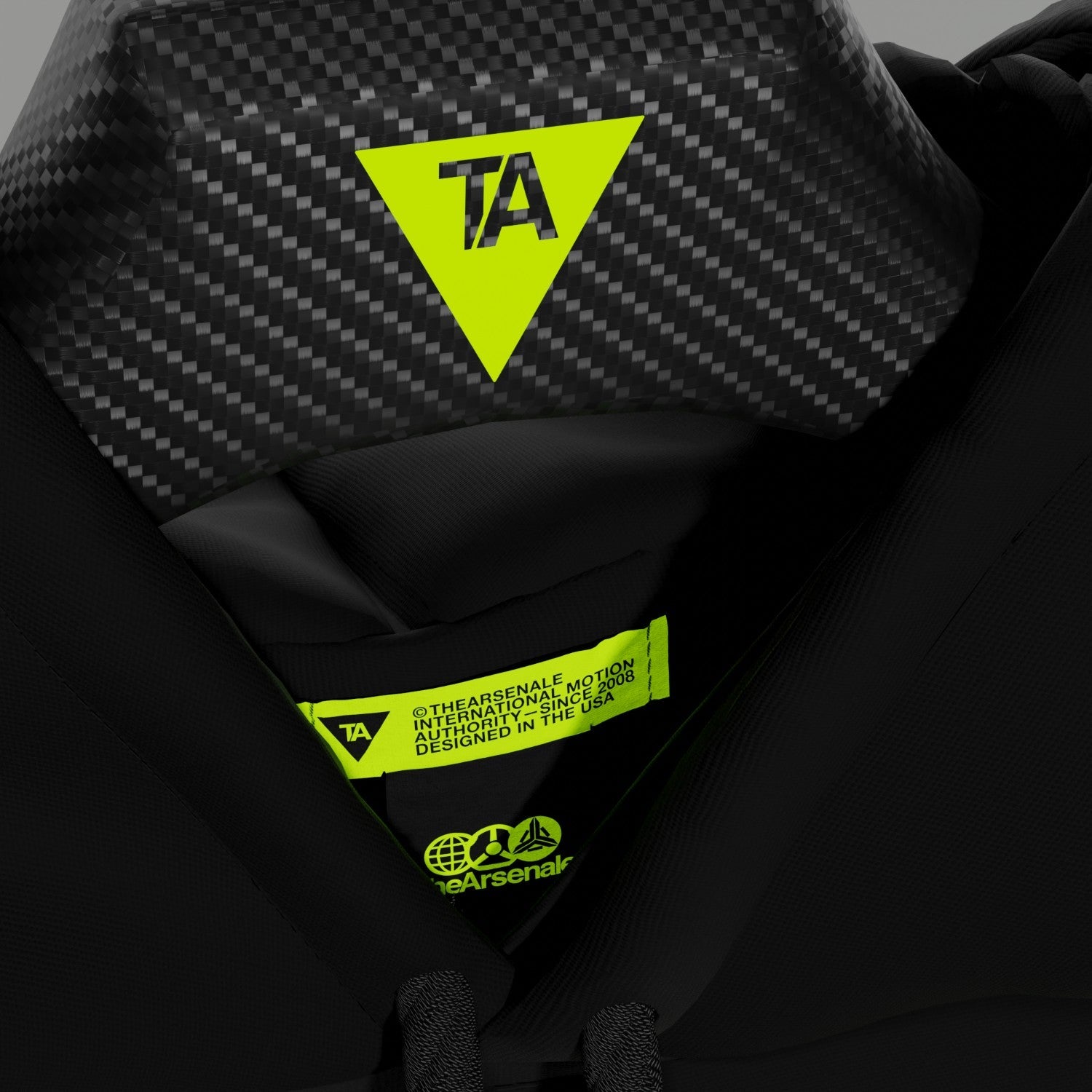 TRANSMISSION HOODIE BLACK YELLOW - TheArsenale