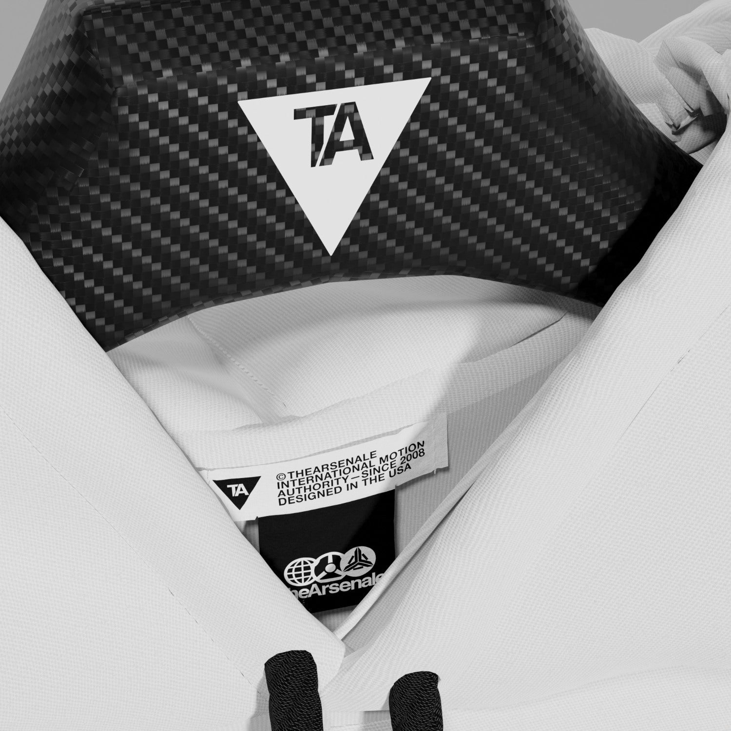 TRANSMISSION HOODIE WHITE - TheArsenale