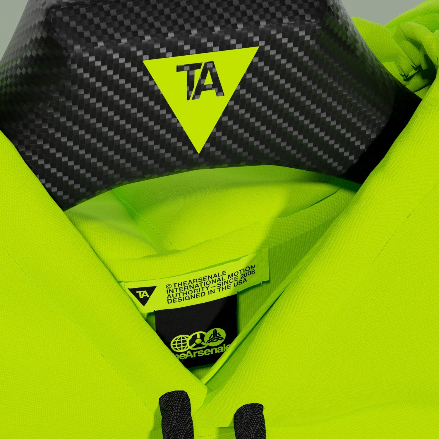 TRANSMISSION HOODIE YELLOW BLACK - TheArsenale