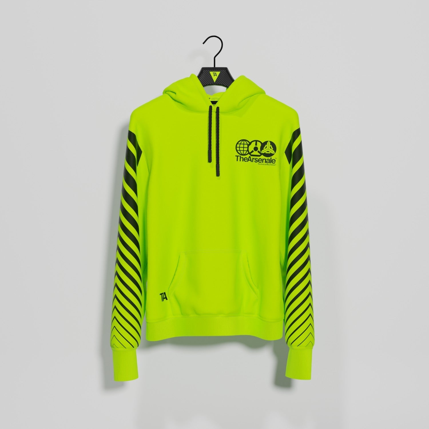 TRANSMISSION HOODIE YELLOW BLACK - TheArsenale