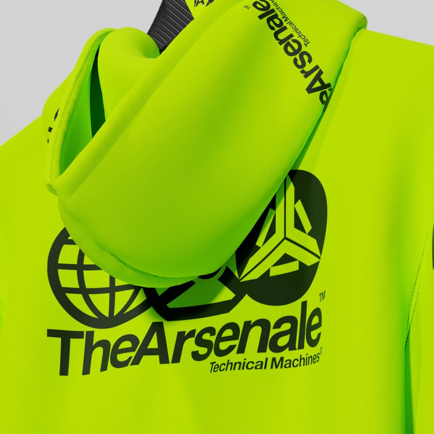 TRANSMISSION HOODIE YELLOW BLACK - TheArsenale